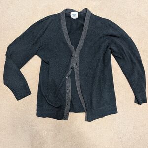 Men's Black Cardigan Sweater